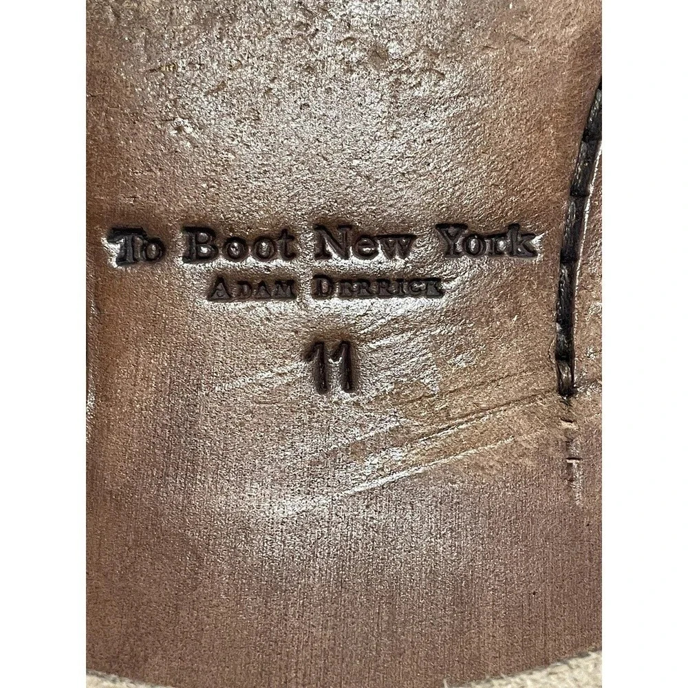 To Boot New York Two Toned Wingtip Brogue Oxford Shoes size 11 Brown Oxblood - Picture 14 of 14